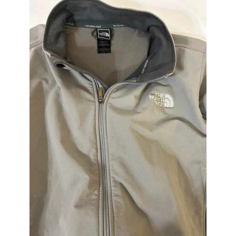 The North Face Apex Jacket Mens Softshell Grey Stretch Nylon Sz XXL